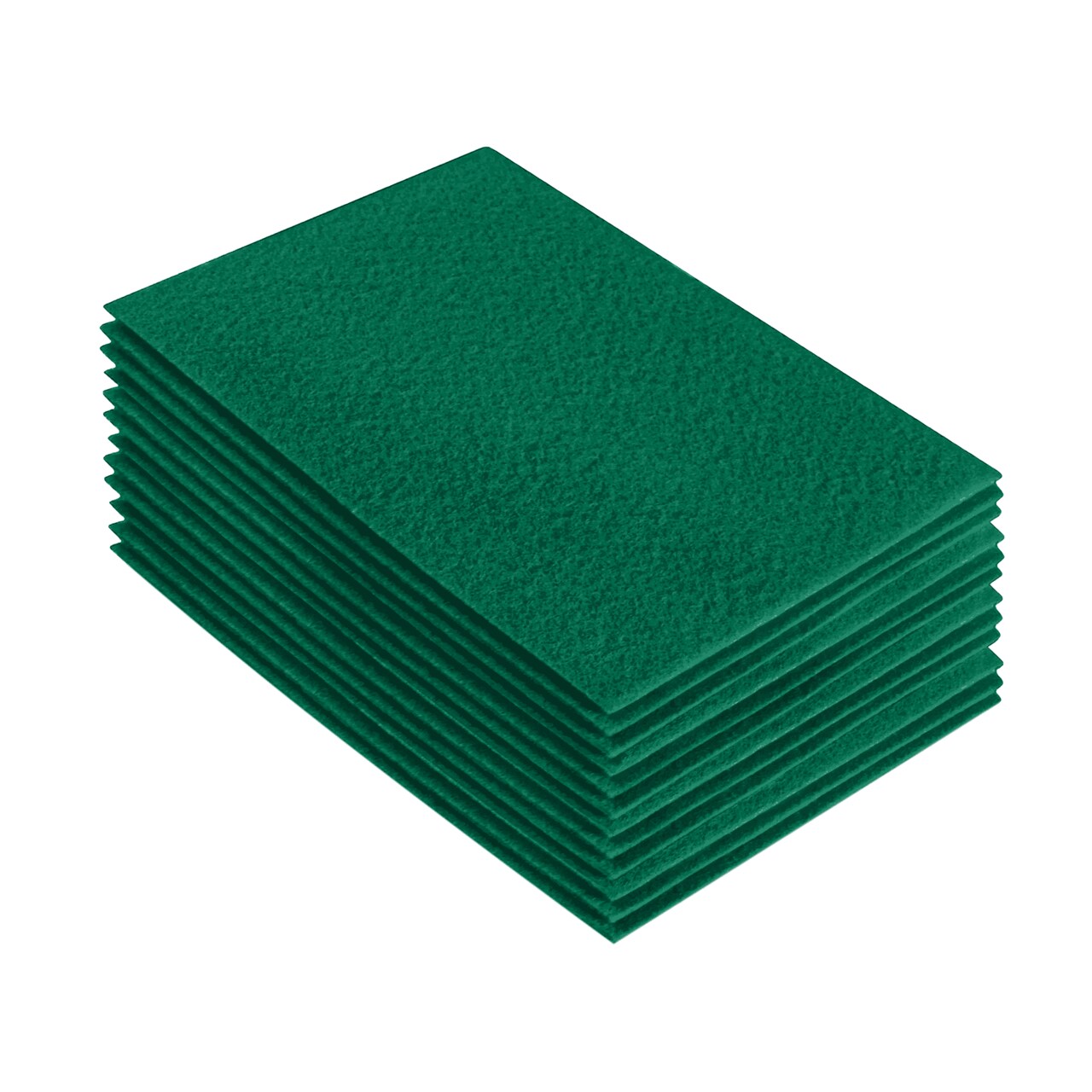 FabricLA Acrylic Felt Sheets for Crafts - Precut 9" X 12" Inches (20 cm X 30 cm) Felt Squares - Use Felt Fabric Craft Sheets for DIY, Costume, and Decoration | Kelly Green - 12 Pieces